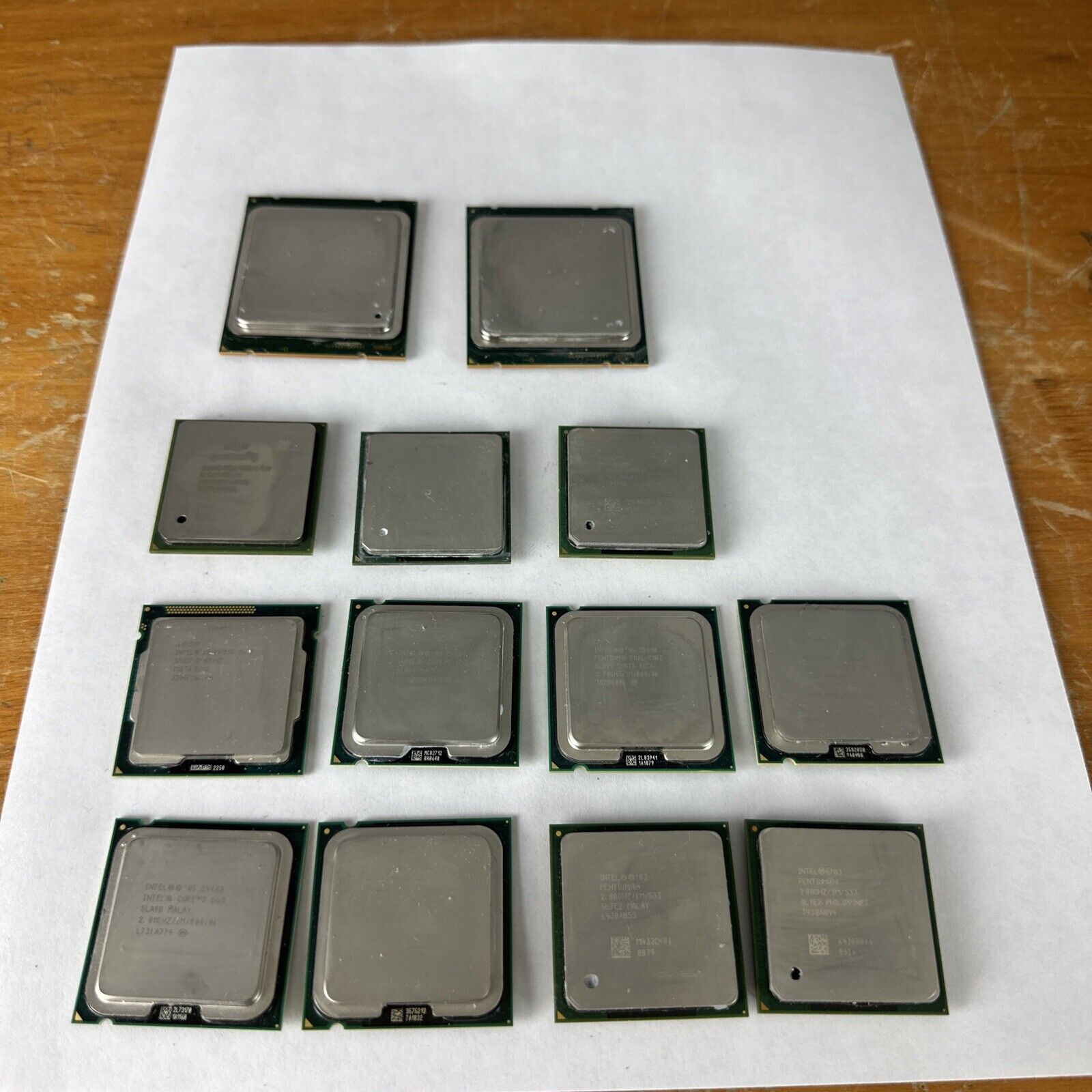 Lot of 13 MIXED Intel CPU Processors Dual Core Core 2 Xeon Celeron
