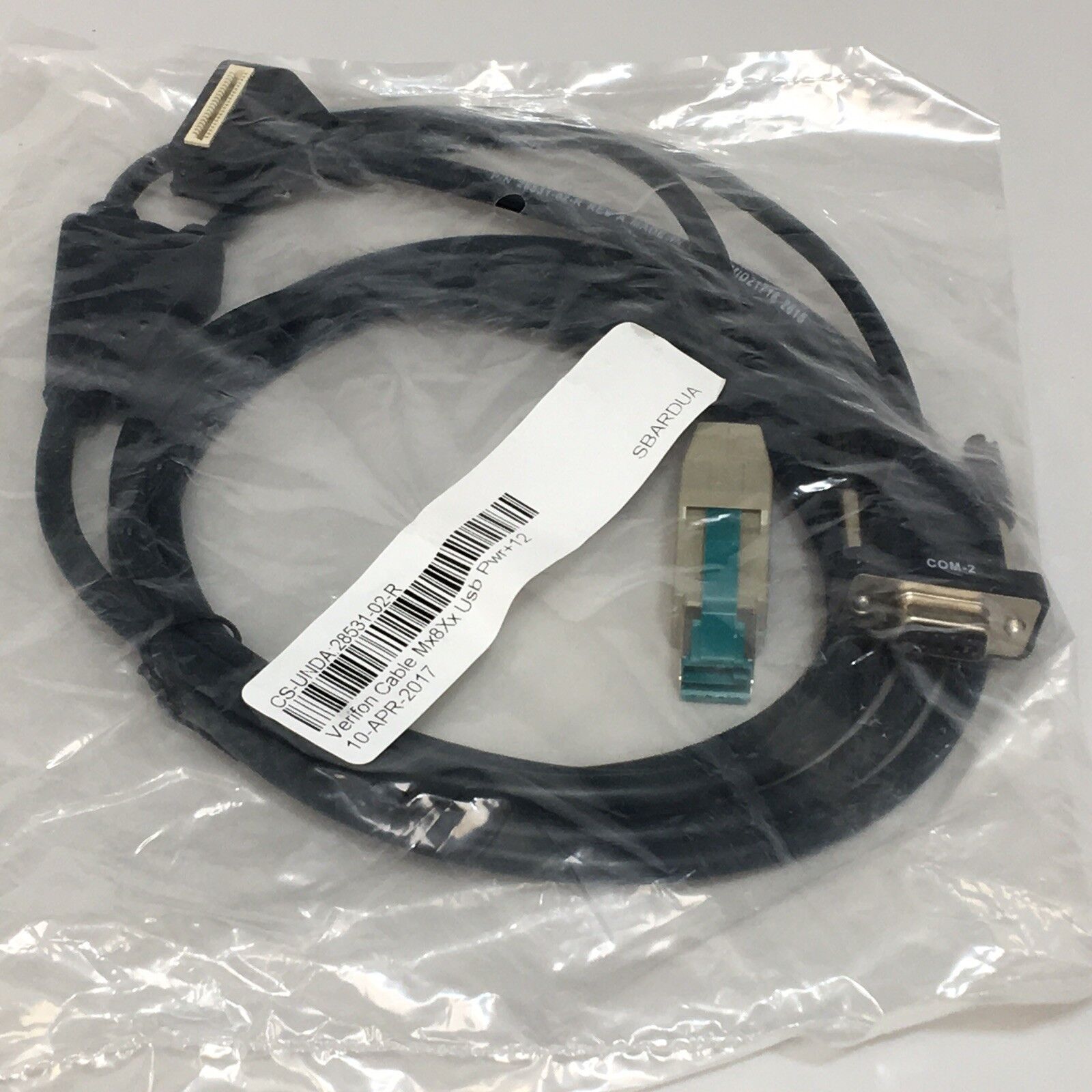 Verifone 28531-02-R Cable MX8XX USB PWR+12V DB9F COM2 2M Rohs - (Lots Available)
