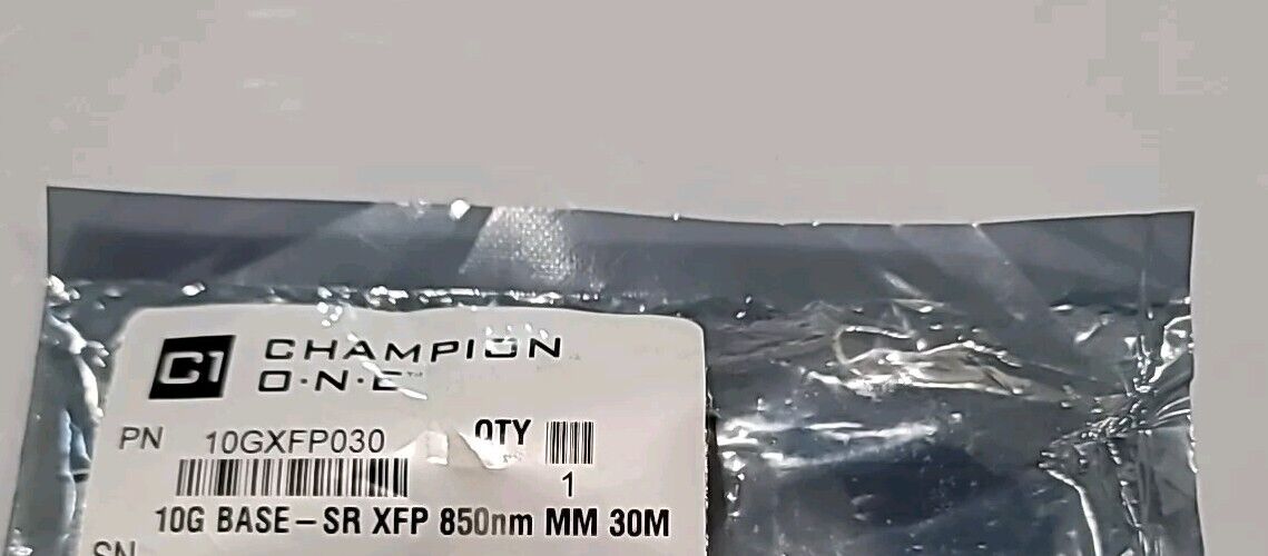 Champion One 10GXFP030 10G BASE SR XFP 850nm MM 30M- Brand New