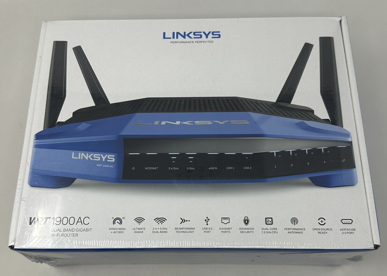 Linksys WRT1900AC 1300 Mbps 4 Port Dual-Band Wi-Fi Router New & Sealed