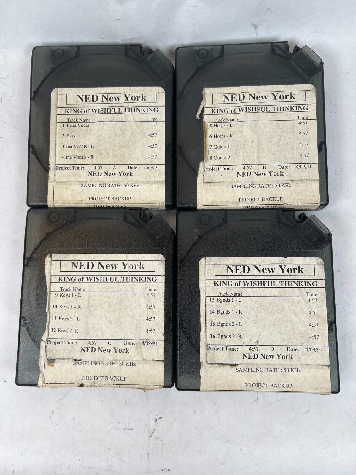 4 IBM Data Cartridge NEW New York King of Wishful Thinking Project Back Up 1991