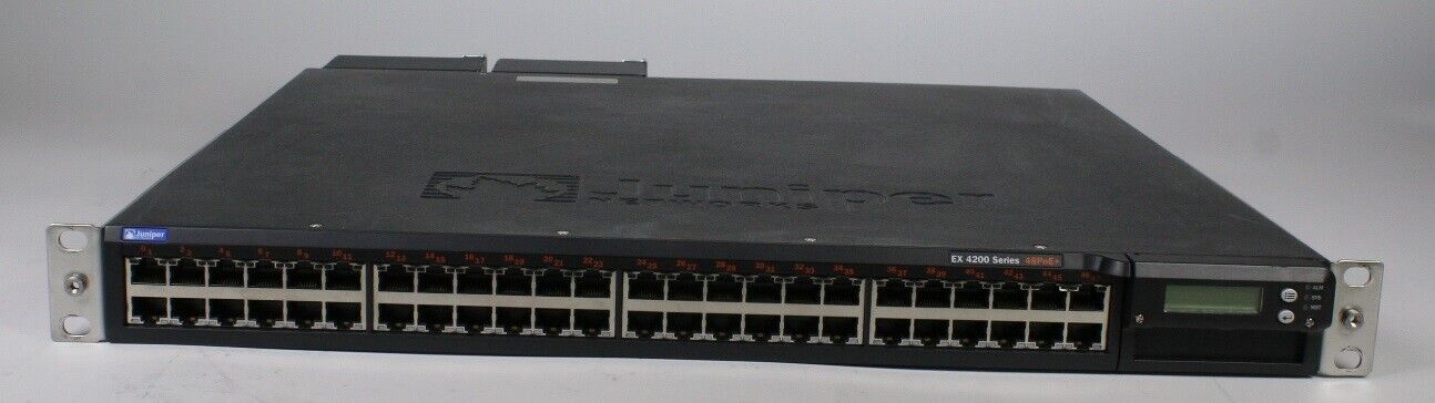 Juniper EX4200-48Px Ethernet Switch 48x 1GbE POE+ ports 750-034195 2x 930W PSU