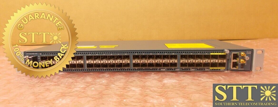 CPT-50-44GE-48A CISCO CARRIER PACKET TRANSPORT 50 SWITCH 44 PORTS DC POWER