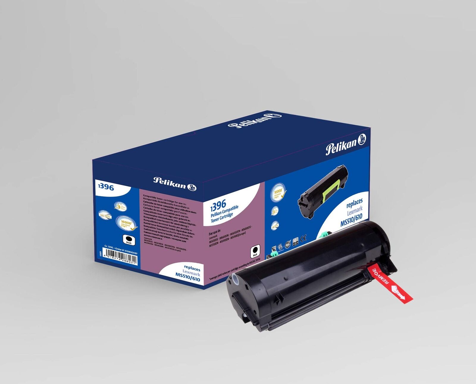 Pelikan Toner Cartridge Replacement for Lexmark 502X Black Extra High Yield