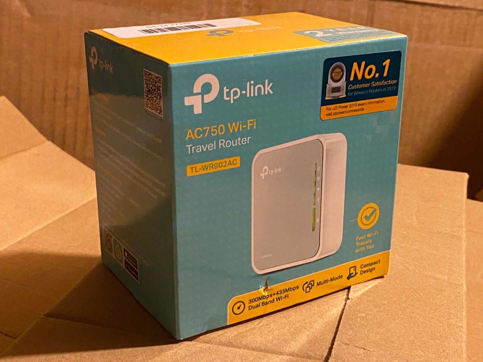 New TP-Link TL-WR902AC AC750 Wireless Travel Router Dual Band 300+433 Mbps