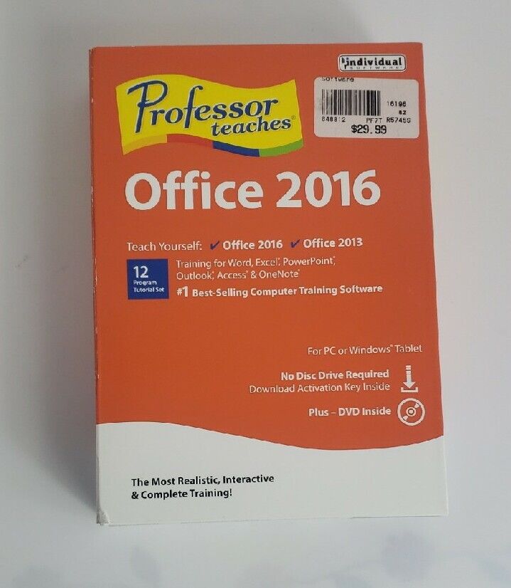 Professor Teaches Office 2016 Factory Sealed