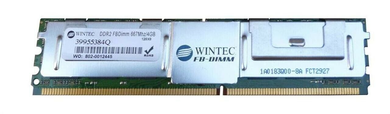4GB PC2-5300 DDR2-667MHz ECC CL5 240-Pin DIMM Memory Module 39955384Q Wintec