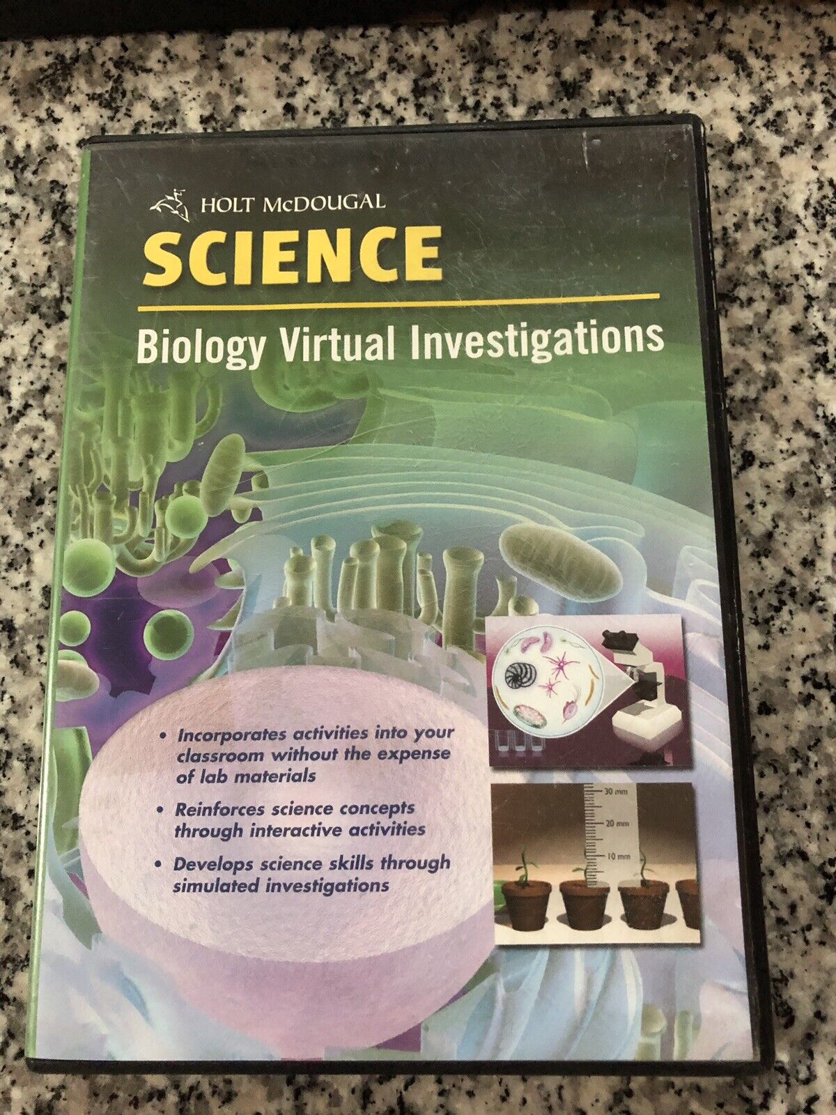 Holt McDougal Science Biology Virtual Investigations CD Windows/Mac Homeschool