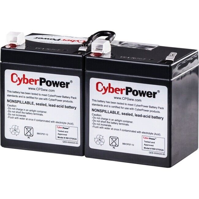 CyberPower RB1270X2A 12V/7AH UPS Replacement Battery Cartridge