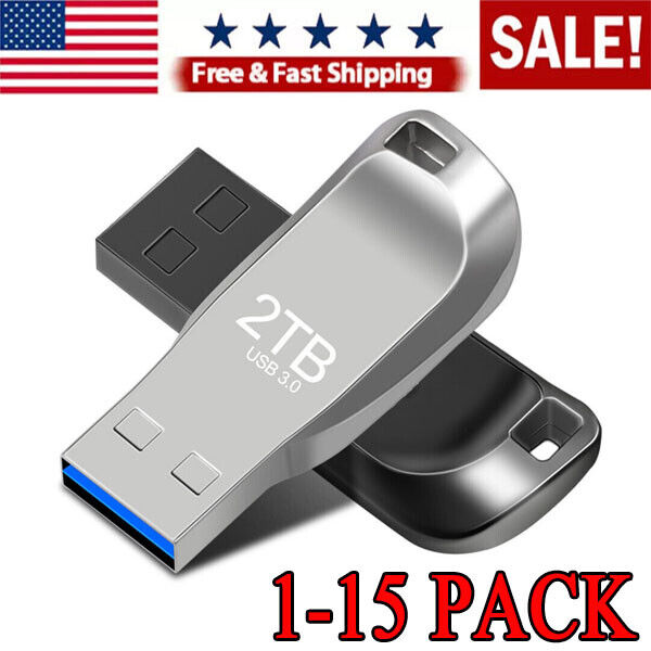2TB USB 3.0 Flash Drive Thumb U Disk Memory Stick Pen PC Laptop Storage New LOT