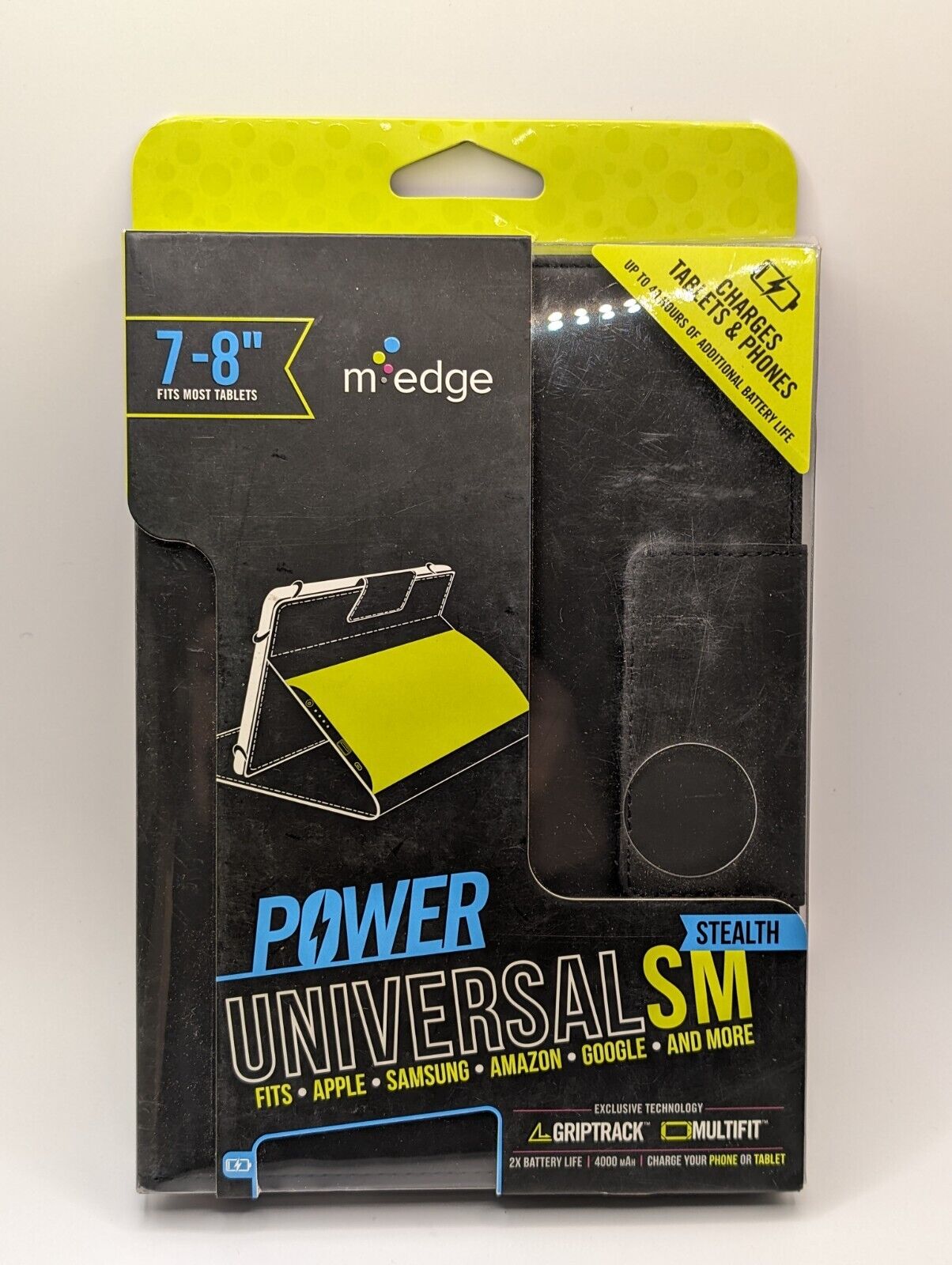 m-edge Universal SM Stealth Case with Battery For 7-8\