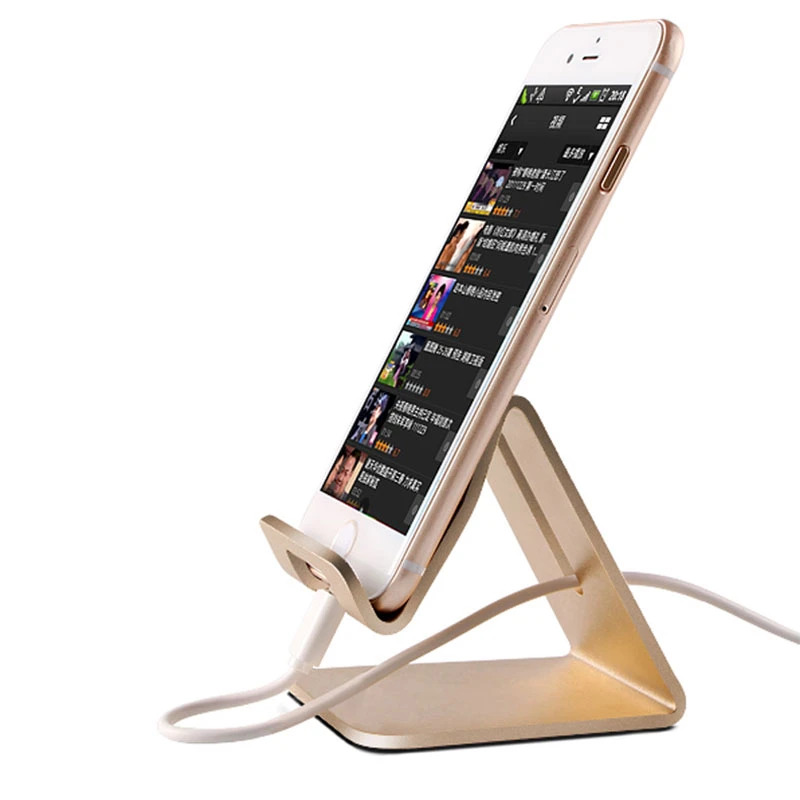 Universal Aluminum Tablet Cell Phone Desk Stand Holder Cradle For iPhone Samsung