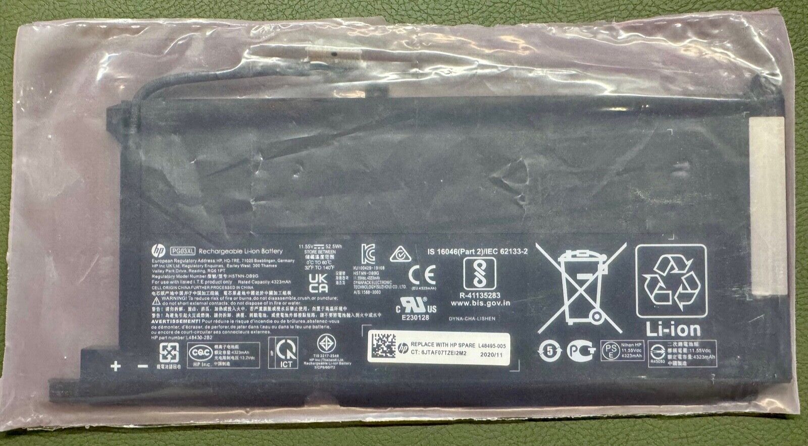 NEW GENUINE PG03XL Battery for HP Pavilion Gaming 15-DK L48430-AC1 L48495-005