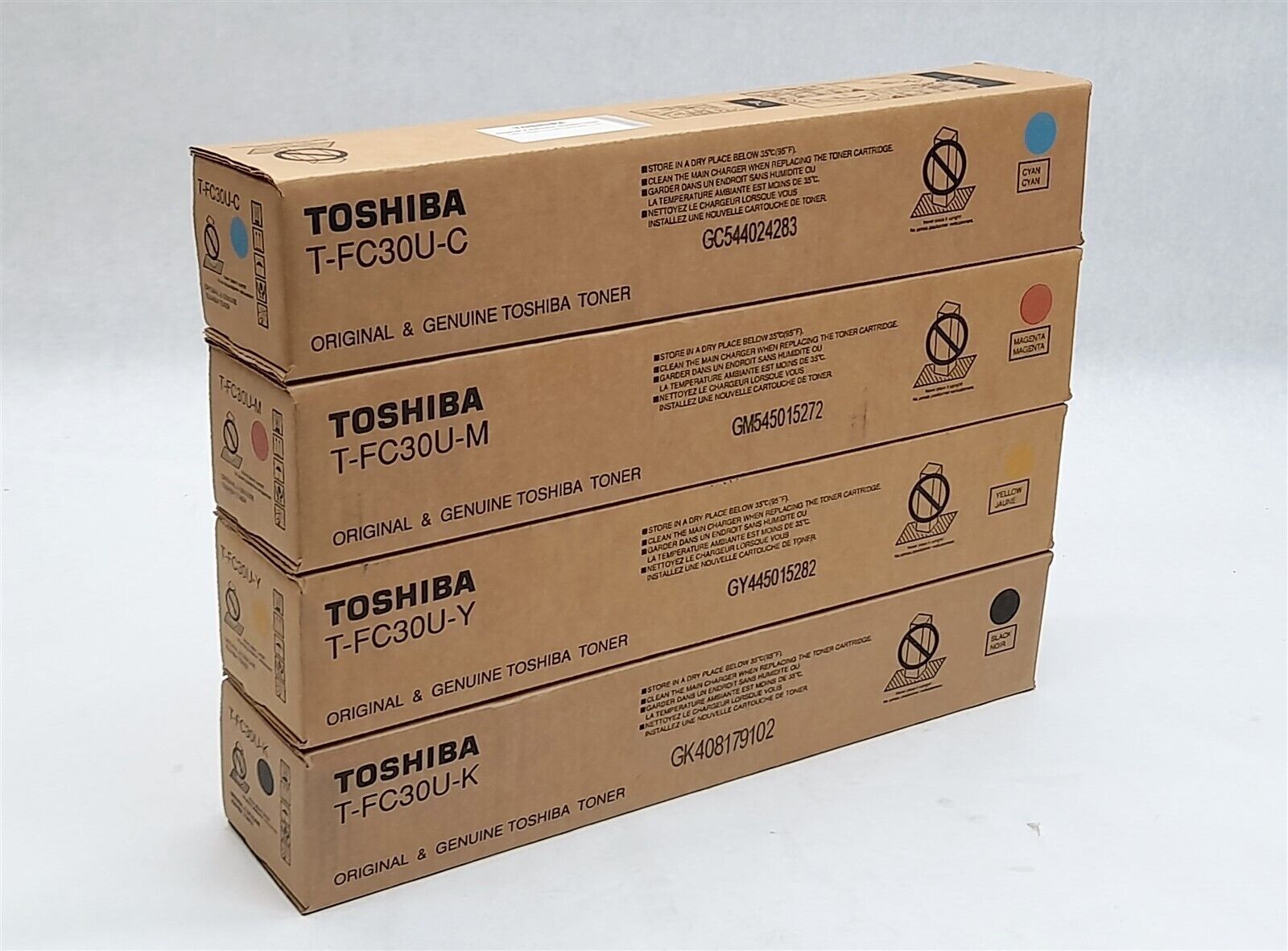 New & Original Toshiba T-FC30U e-Studio 2051C,2550C,2551C CMYK