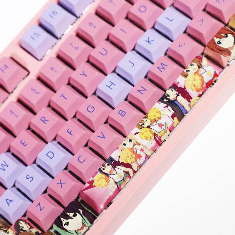 New Stock Anime K-ON！108 Keys PBT Keycap Set f/Mechanical Keyboard Fast Ship