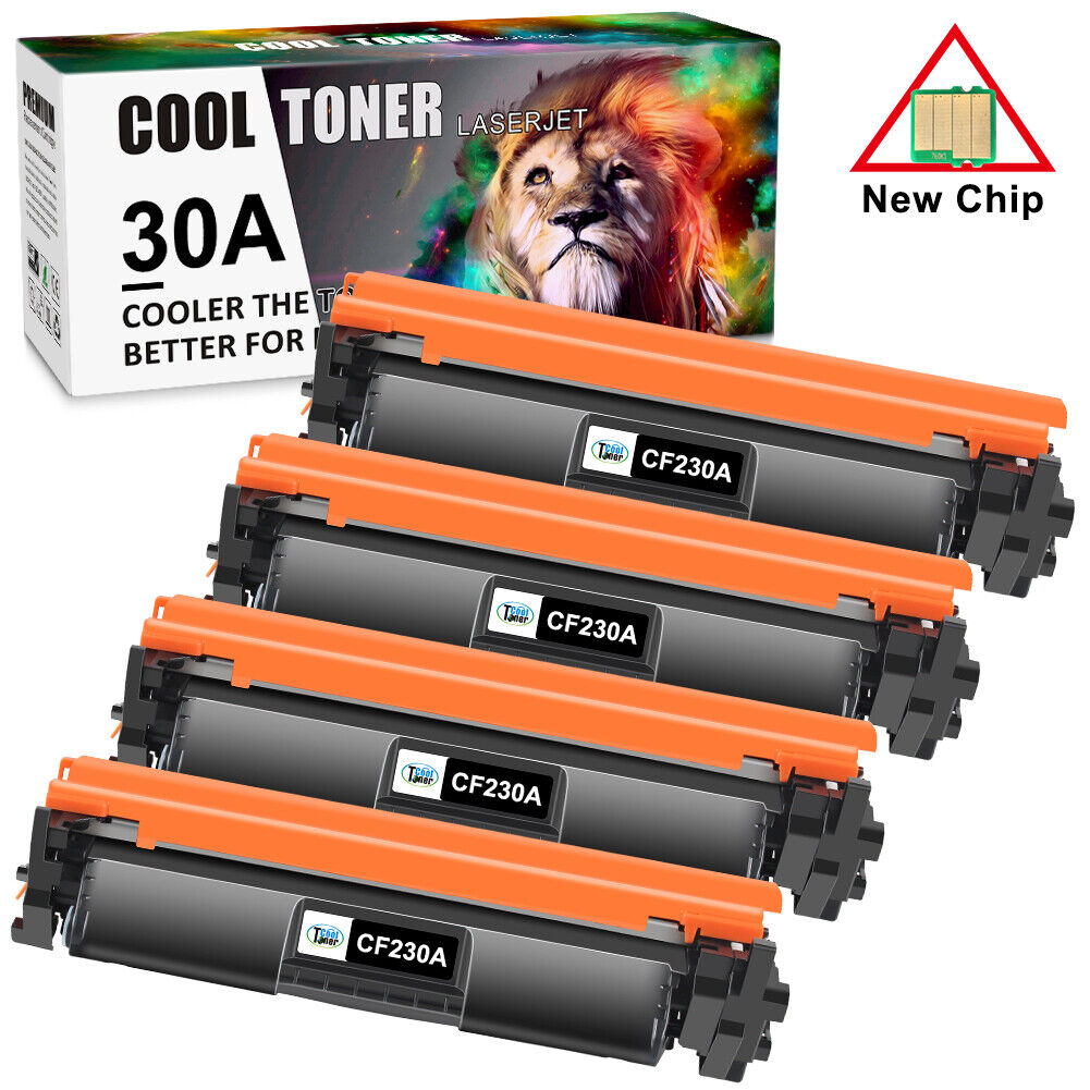 4x CF230A Toner Cartridge compatible with HP CF230A LaserJet M203d M203dn M203dw