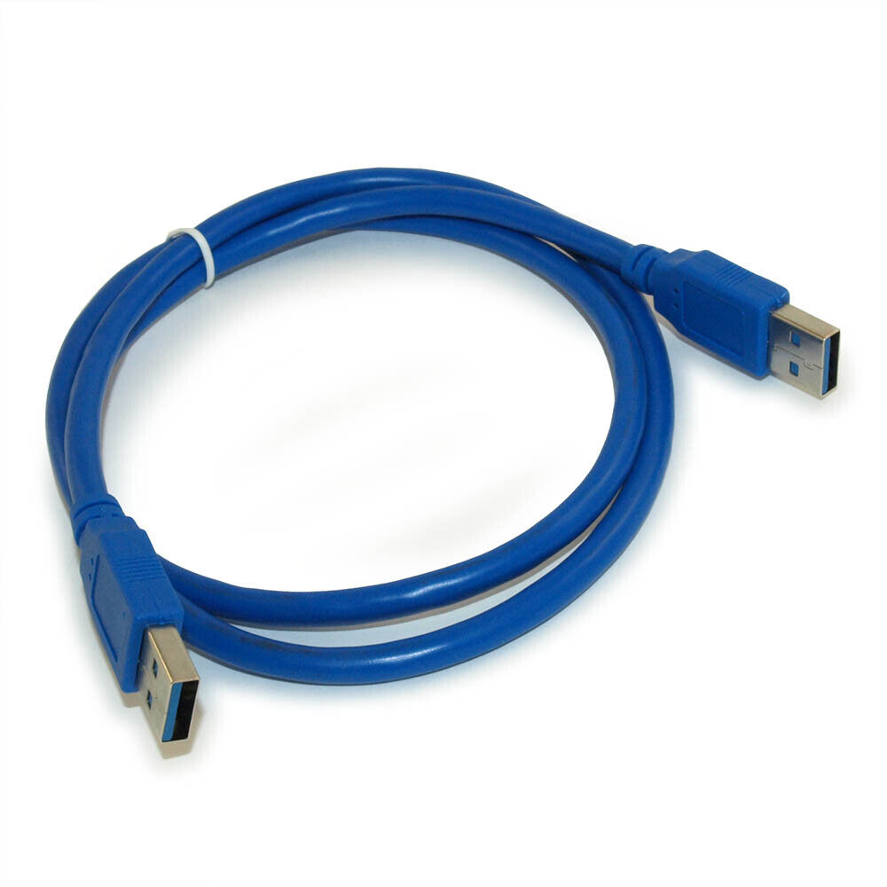 3ft USB 3.2 Gen 1 SUPERSPEED 5Gbps Type A Male to A Male Cable  BLUE