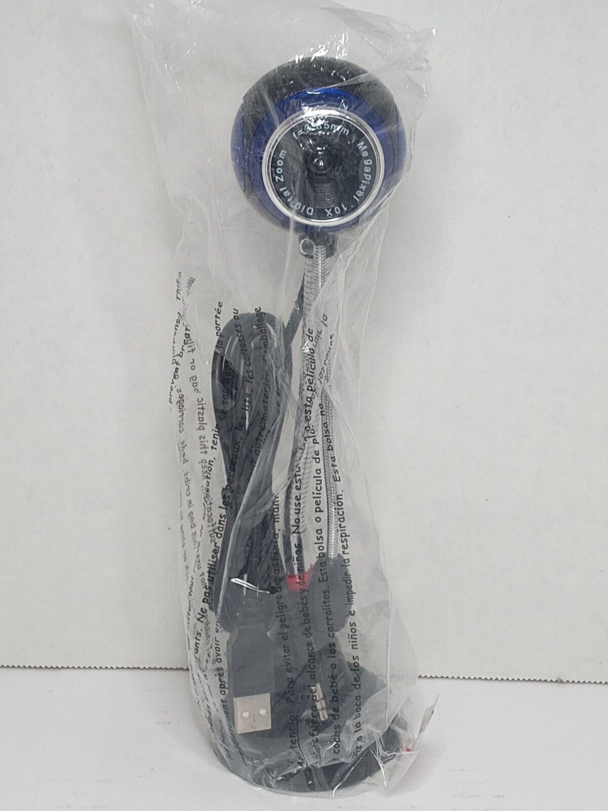 USB Webcam Flexible Adjustable Neck w/ Microphone 1024x768 1.3MP New in Box