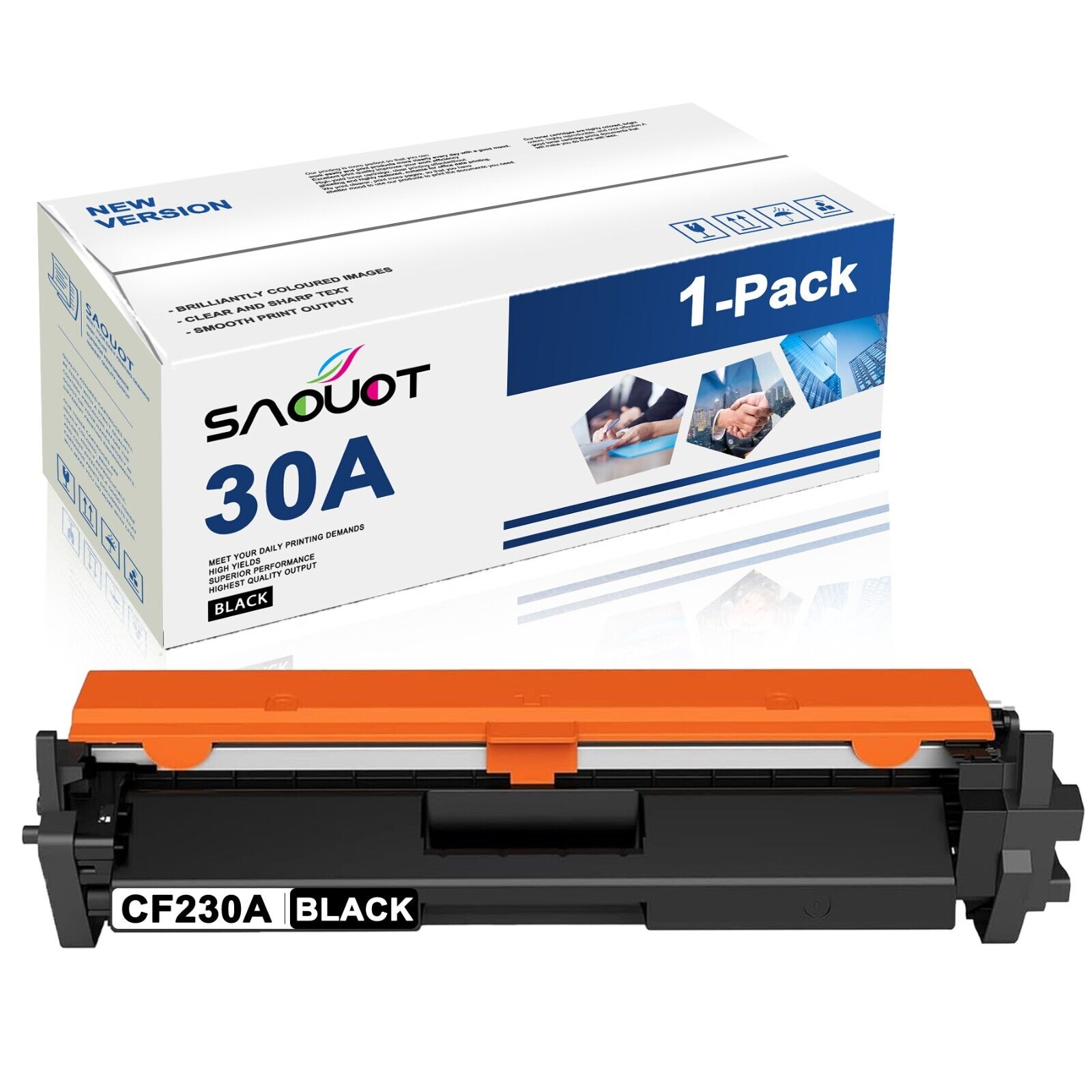 30A Toner Cartridge Black New Replacement for HP CF230A Pro MFP M227fdw