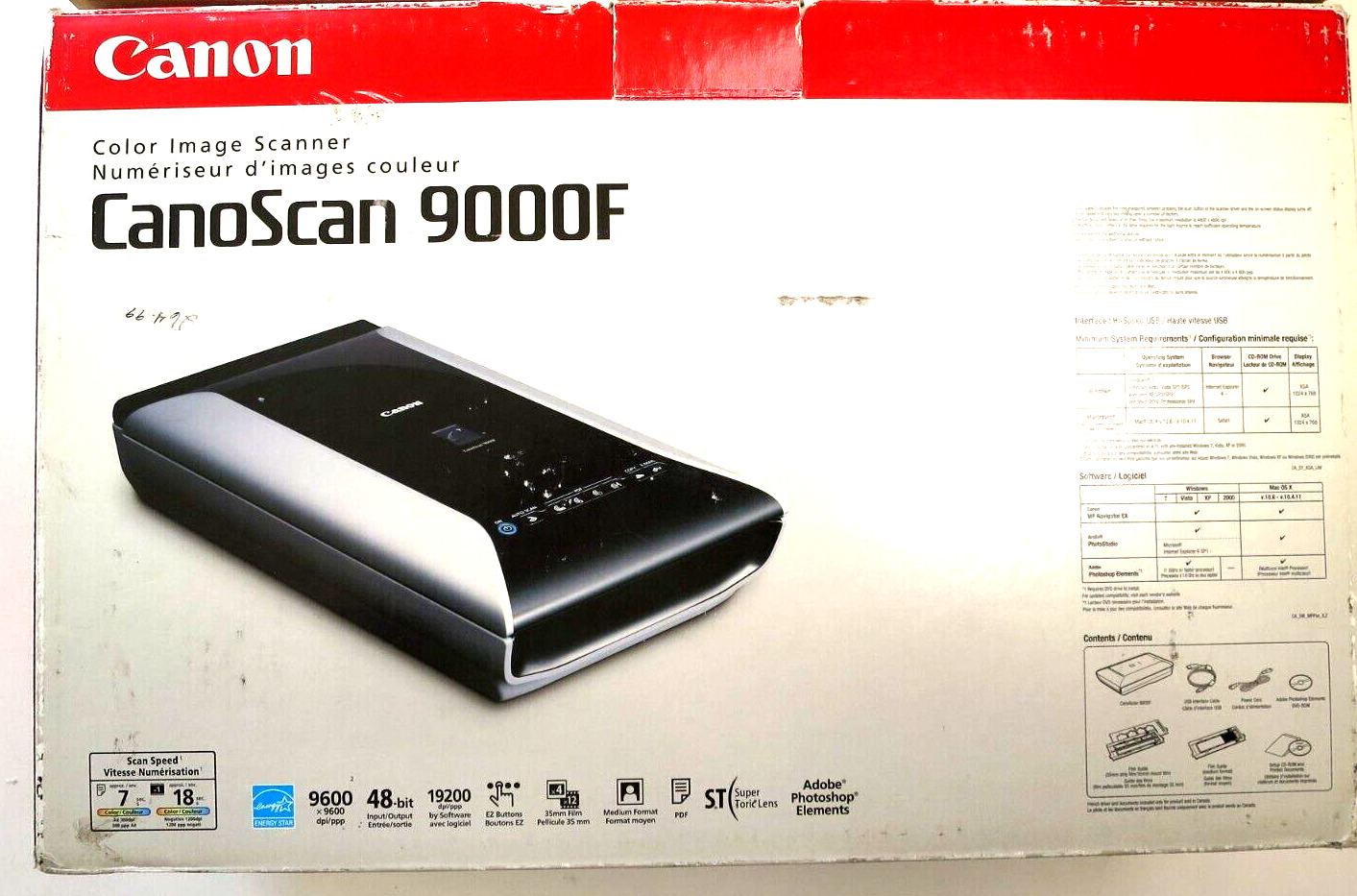Canon CanoScan 9000F Color Image Flatbed Scanner 4207B002 IN BOX