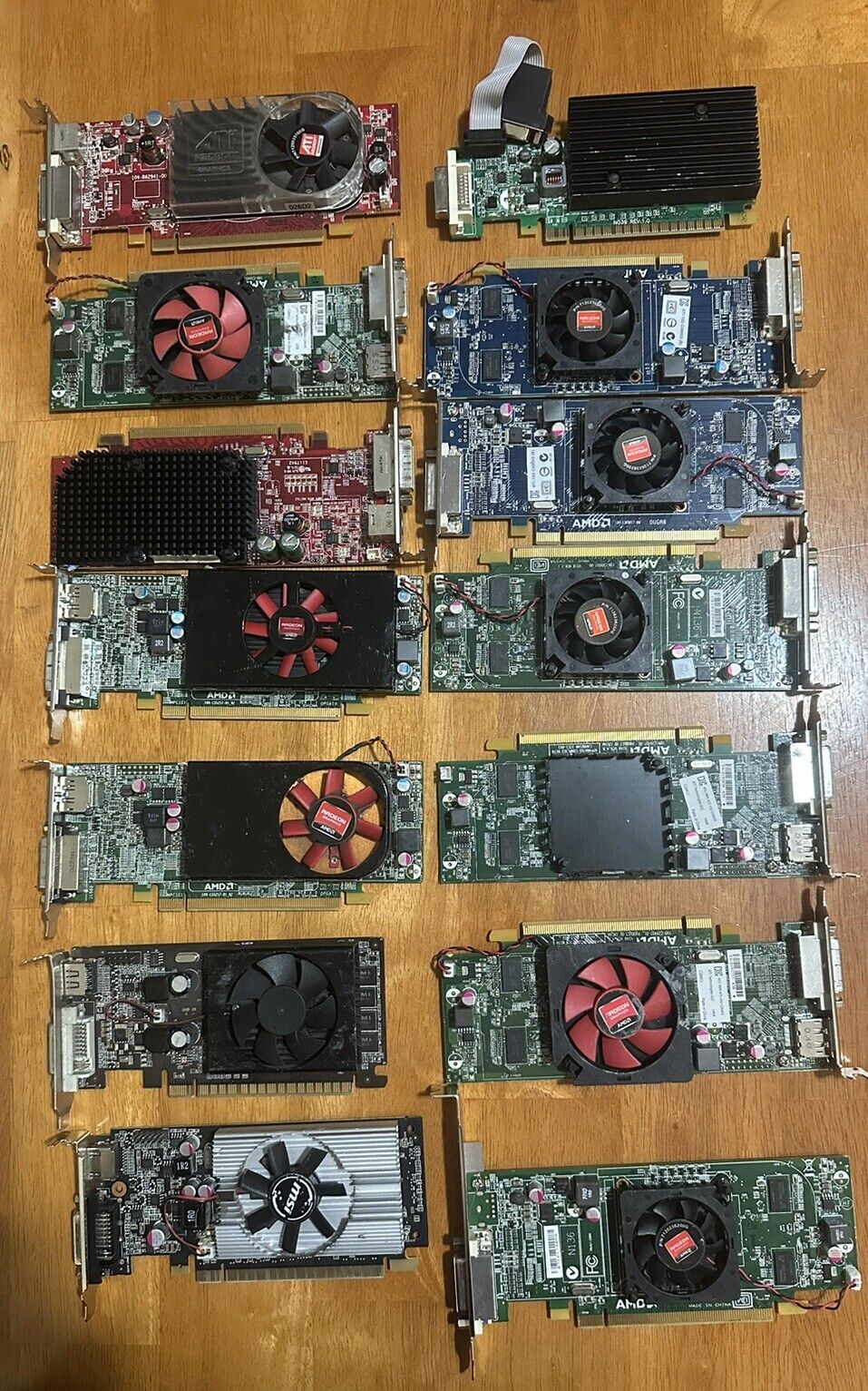 Lot of 14  Gaming Graphics Video Cards ATI Radeon  U.s.