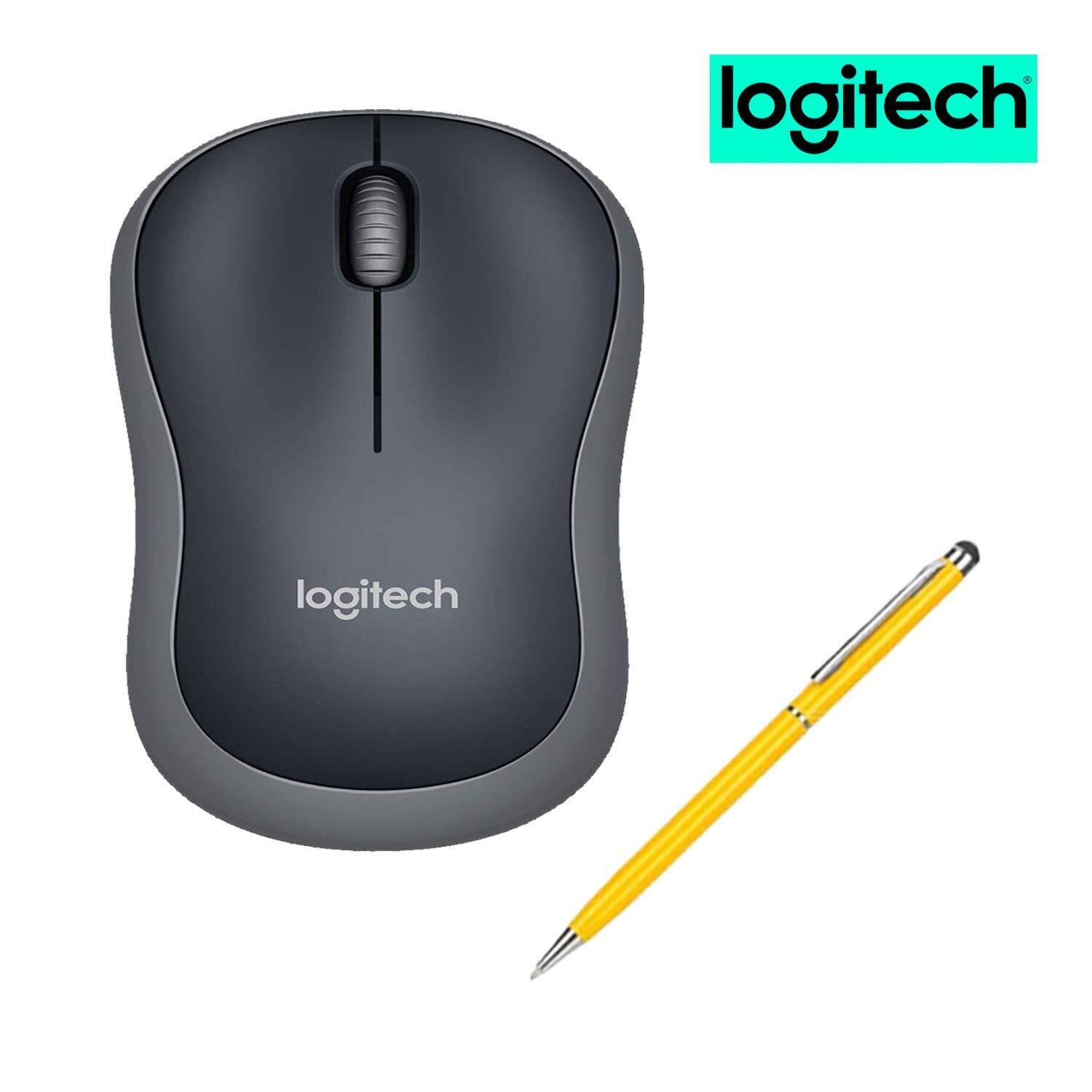 Logitech M185 Wireless Mouse for Computers Laptops Fast Scrolling Bundle