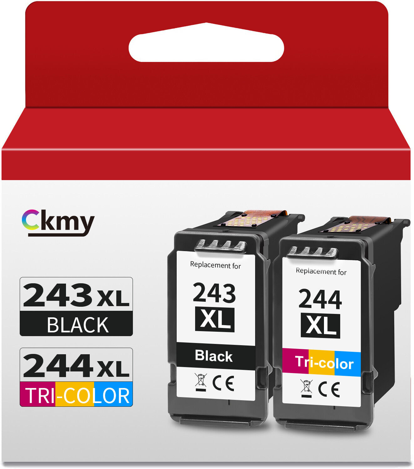 2PK PG-243 CL-244 XL Ink Black Color for Canon MG2525 MG2522 TR4520 TS3320 TS302