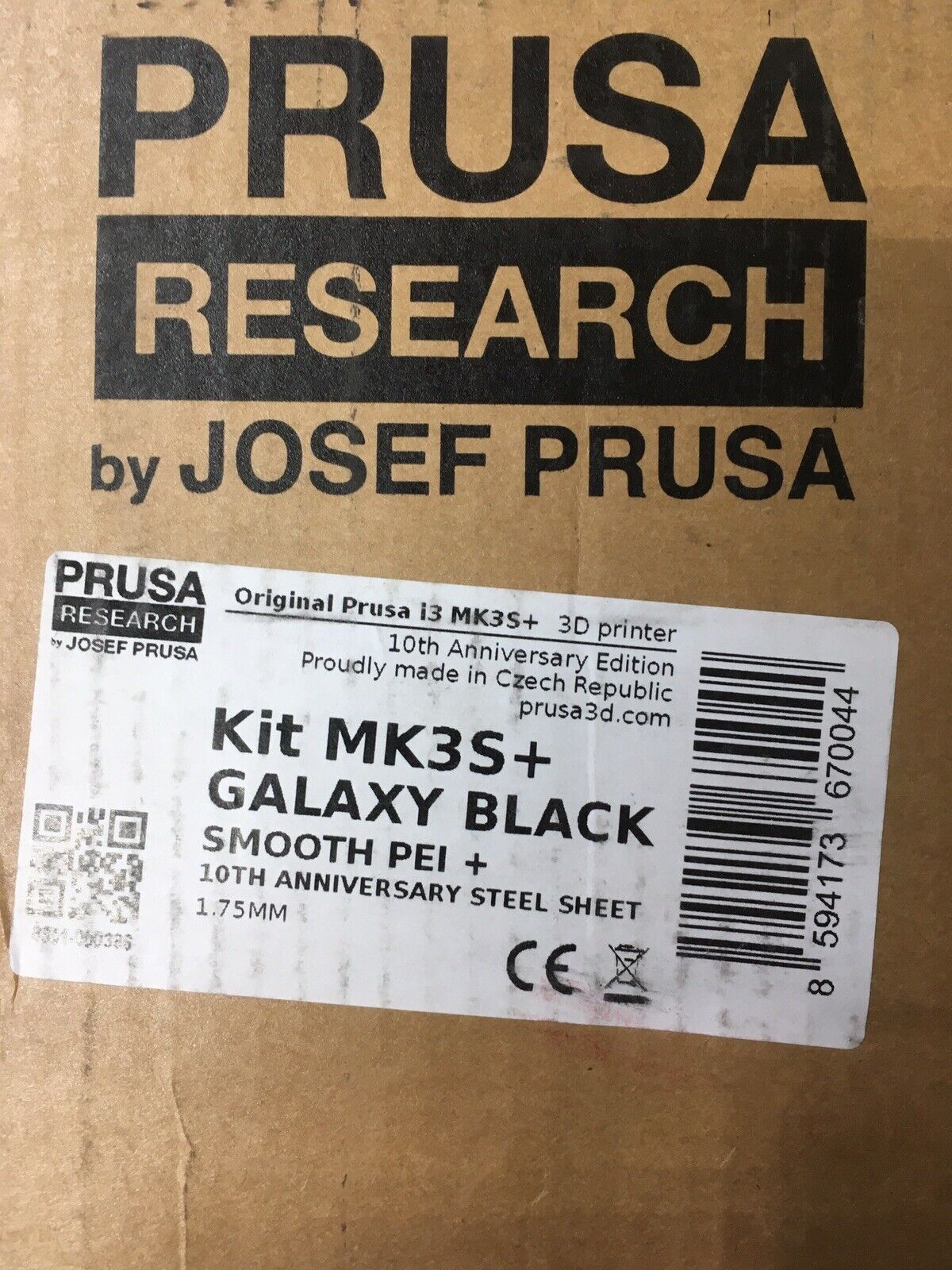 Prusa i3 MK3S+ 10th Anniversary 1 Of 500 Signed By Joseph Prusa