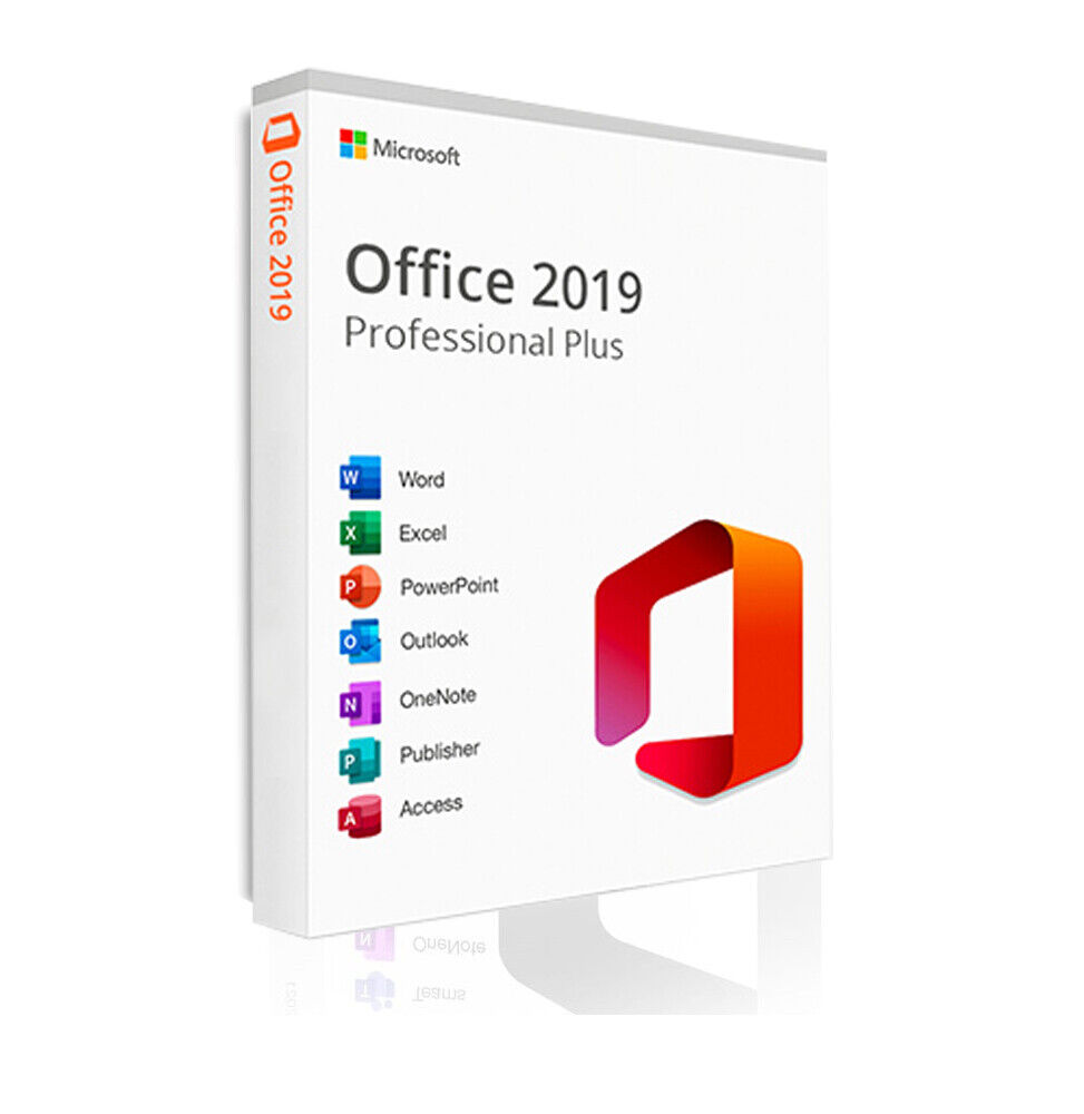 Microsoft Office 2019 Professional Plus Key Card Device Windows and Mac