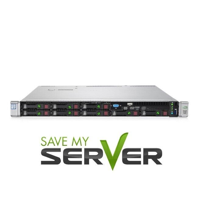 HP ProLiant DL360 G9 Server | 2x E5-2667 V4=16 Cores 192GB P440 | Choose Drives