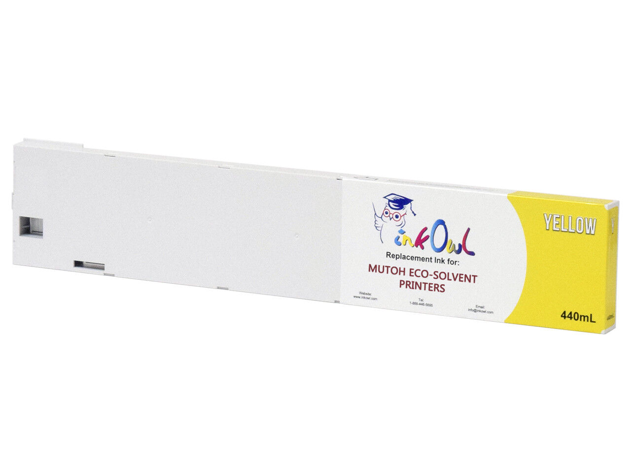 440ml InkOwl YELLOW Compatible Cartridge for Mutoh ValueJet Eco-Ultra Printers