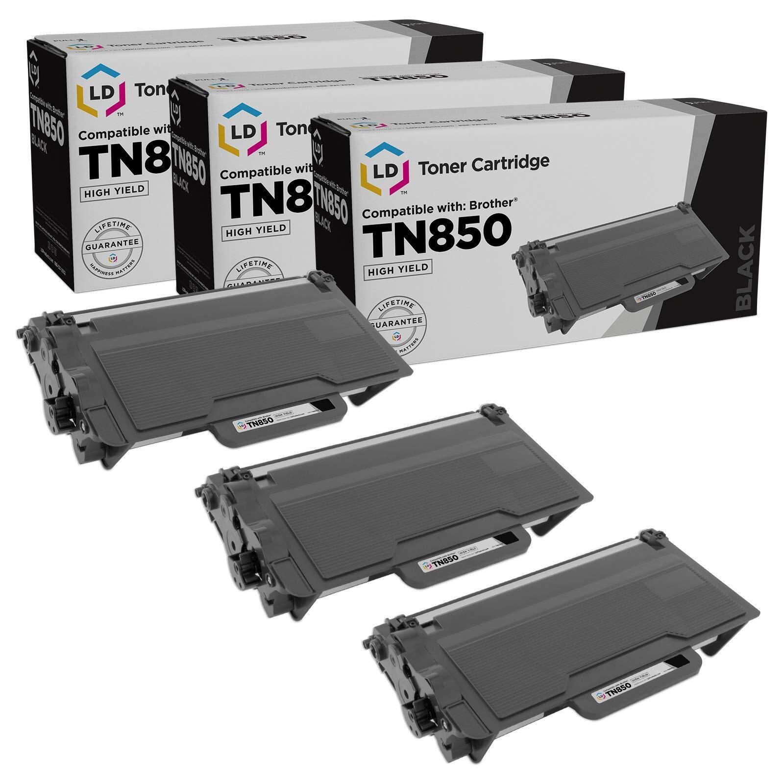 LD Compatible TN580 3PK High Yield Black Toner for Brother DCP-L5500DN DCP-L5600