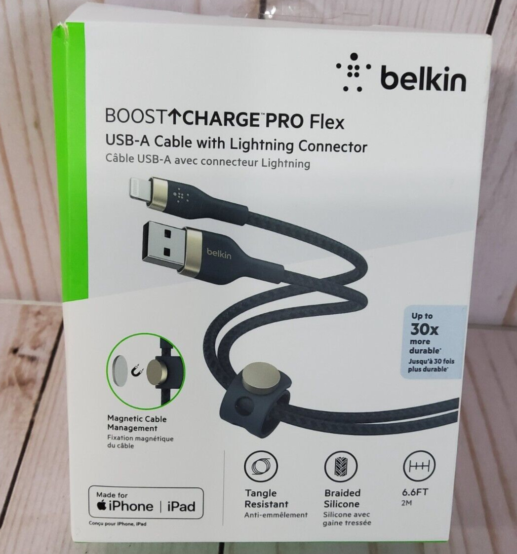 Belkin BOOSTCHARGE PRO Flex USB-A Sil 2m B 6.6ft