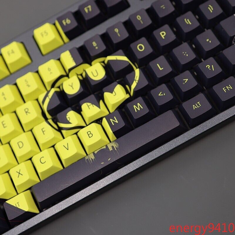 Batman Keycap PBTbatman Dark Knight Superhero Bumblebee Color Matching 108 Keys