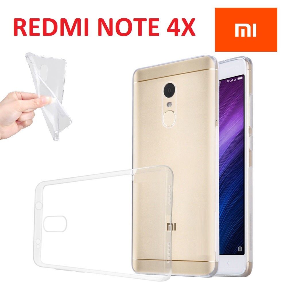 Cover Clear Ultra Slim For Xiaomi Redmi Note 4X Case TPU Gel