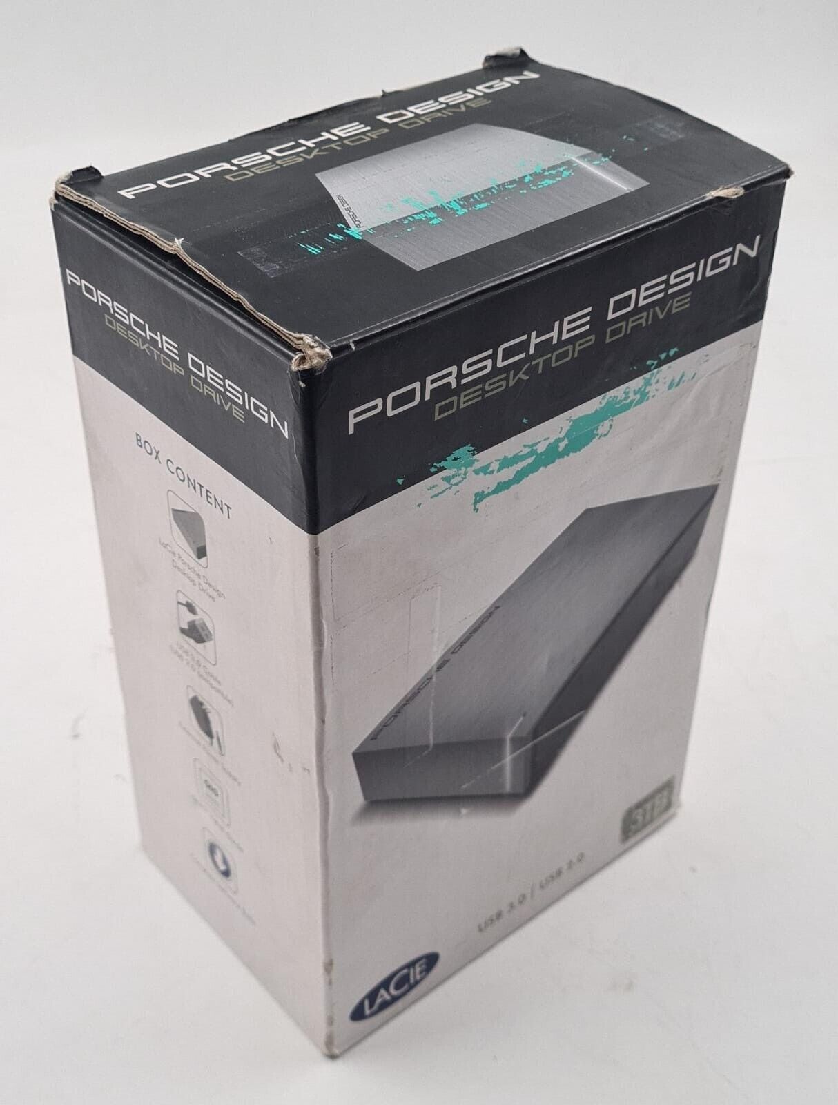 NEW - LACIE Porsche Design DESKTOP hard drive 3TB USB 3.0 / 2.0