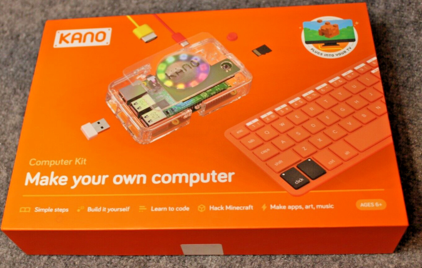 Kano Make Your Own Computer Kit 1000K-02 Element 14 Raspberry Pi 3 NEW SEALED