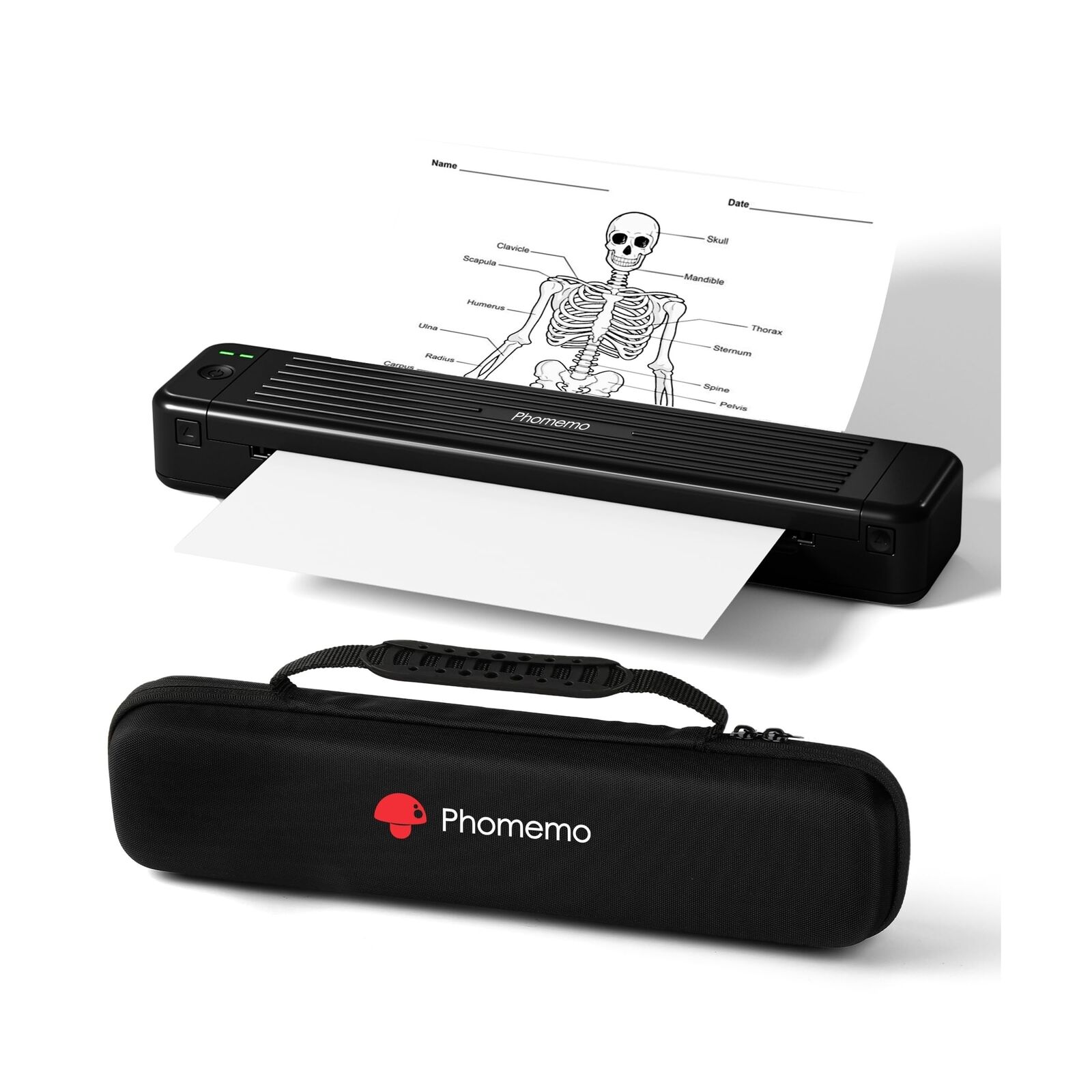 Phomemo Portable Printers Wireless for Travel, [Upgrade] P831 Inkless Thermal...