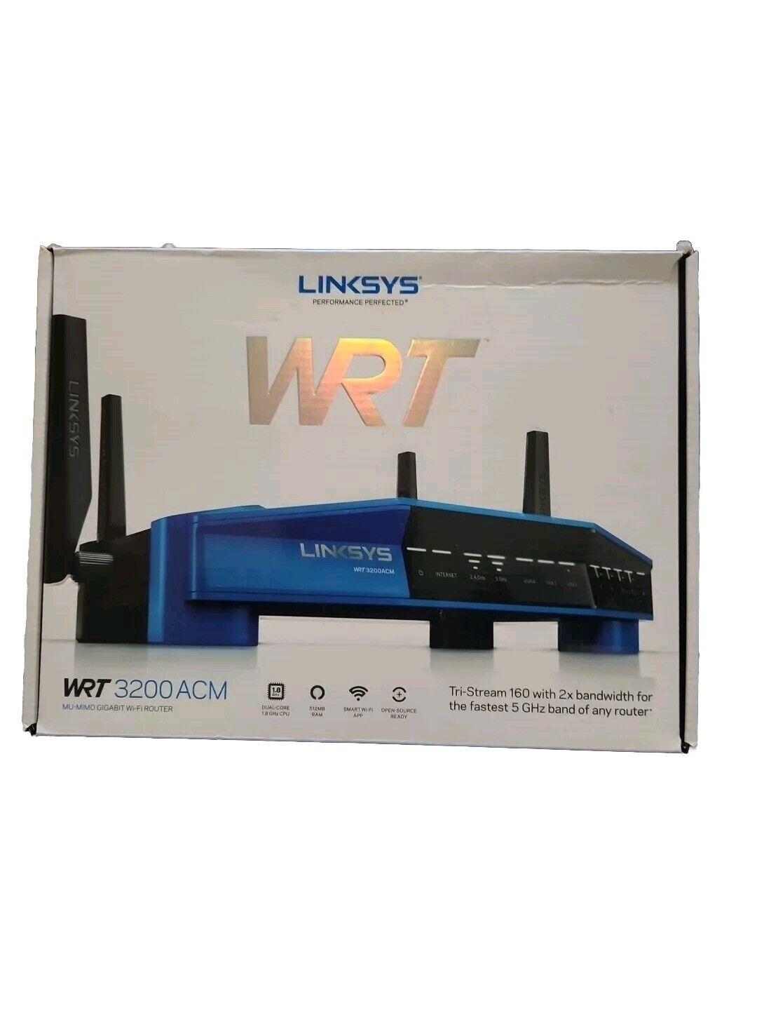 New Open Box Linksys WRT3200ACM Dual-Band Wi-Fi Router