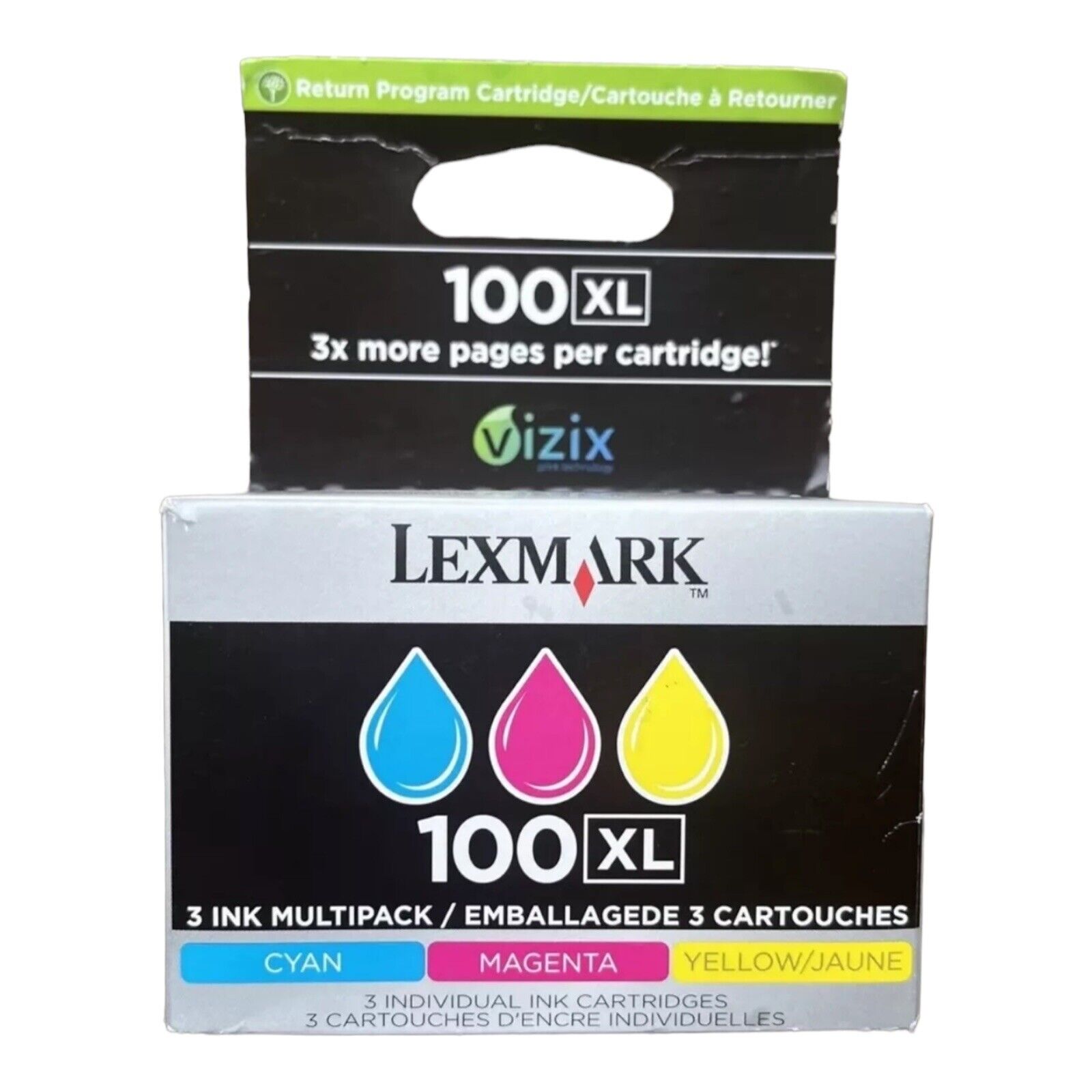 NEW Lexmark 100XL (14N0684) 3 High Yield Inkjet/Ink Cartridge Printer