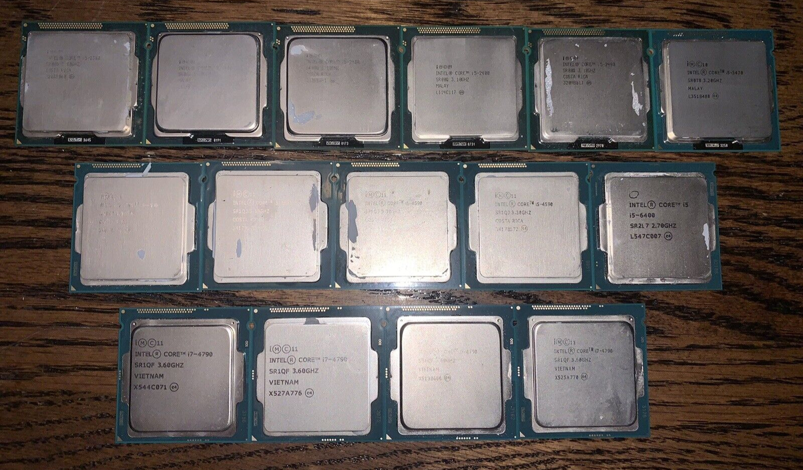 Intel MIXED LOT 15 CPUs: Core i5-4590 Corei5-6400 Core i7-4790 + CPU Processor