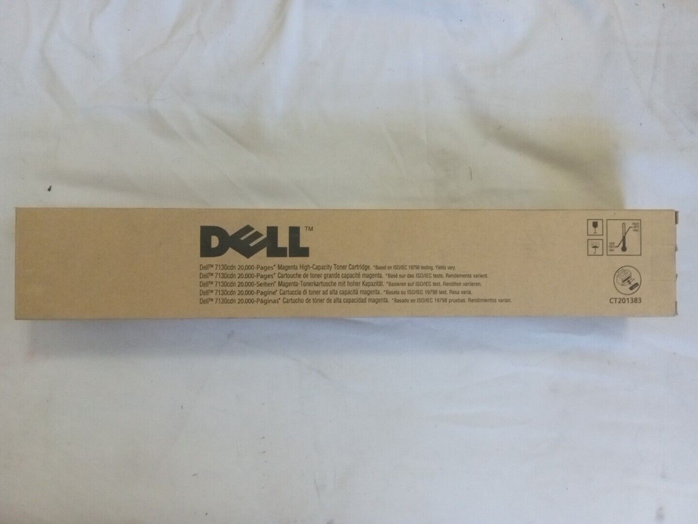 NEW SEALED Dell 7FY16 7130cdn Color Laser Printer MAGENTA Toner 20,000 Pages