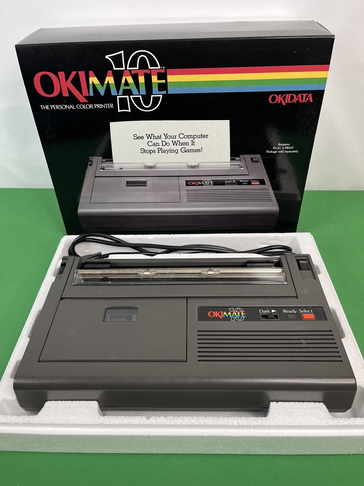 Okidata Okimate 10 Personal Printer Color Very Good Original Box and Manuals