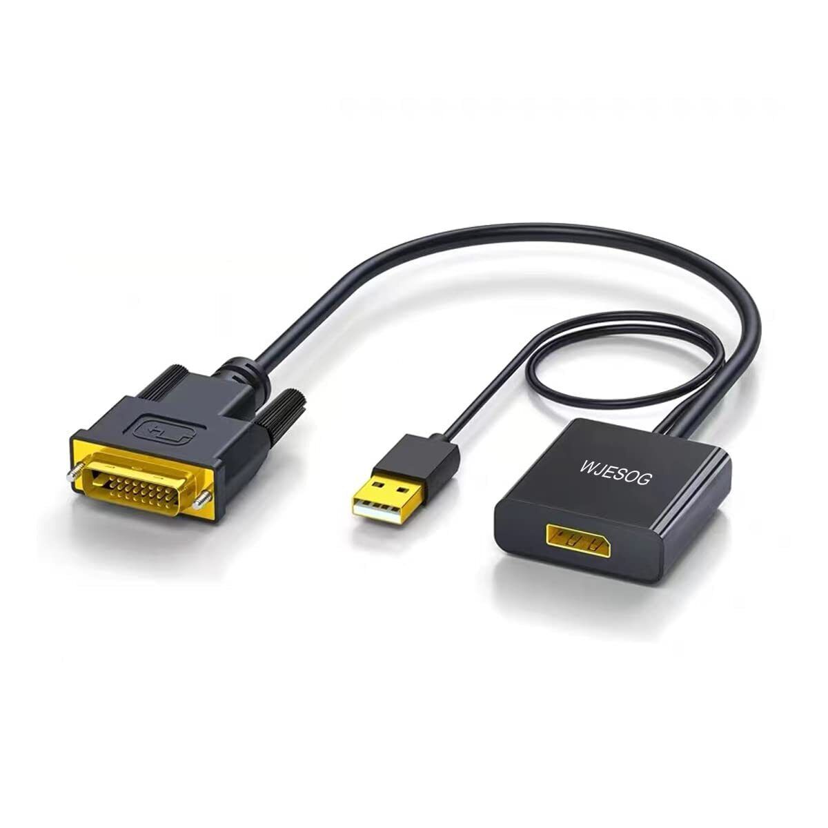 DVI to Displayport Adapter,DVI-D to DP Male with USB Power,Support 1080P@120H...