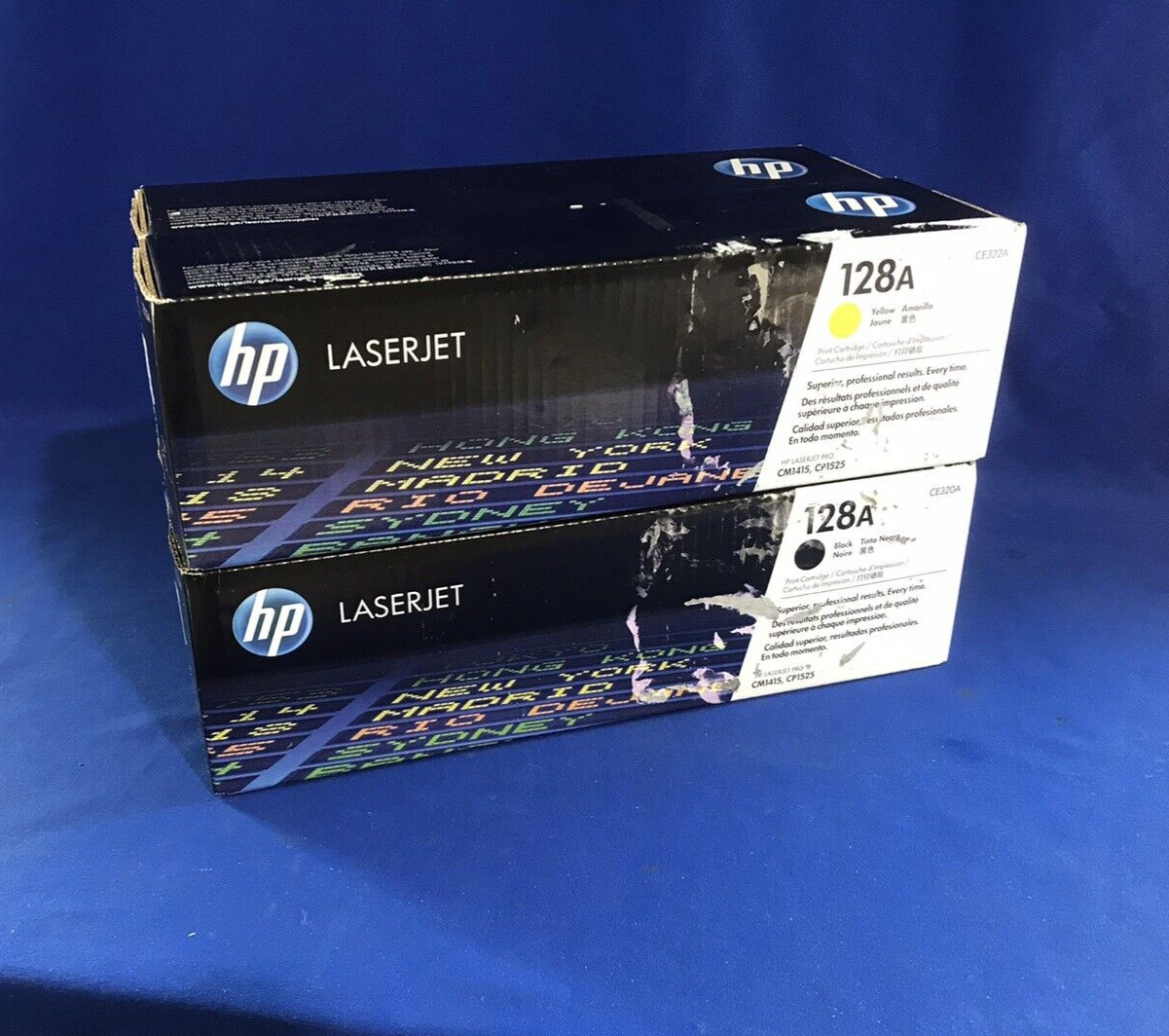 Pack of 4 HP Laserjet 128A Print Cartridges for CM1415, CP1525