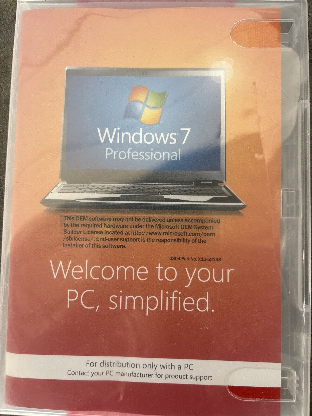 Microsoft Windows 7 Professional 32-bit (OEM)  Brand new Sealed.