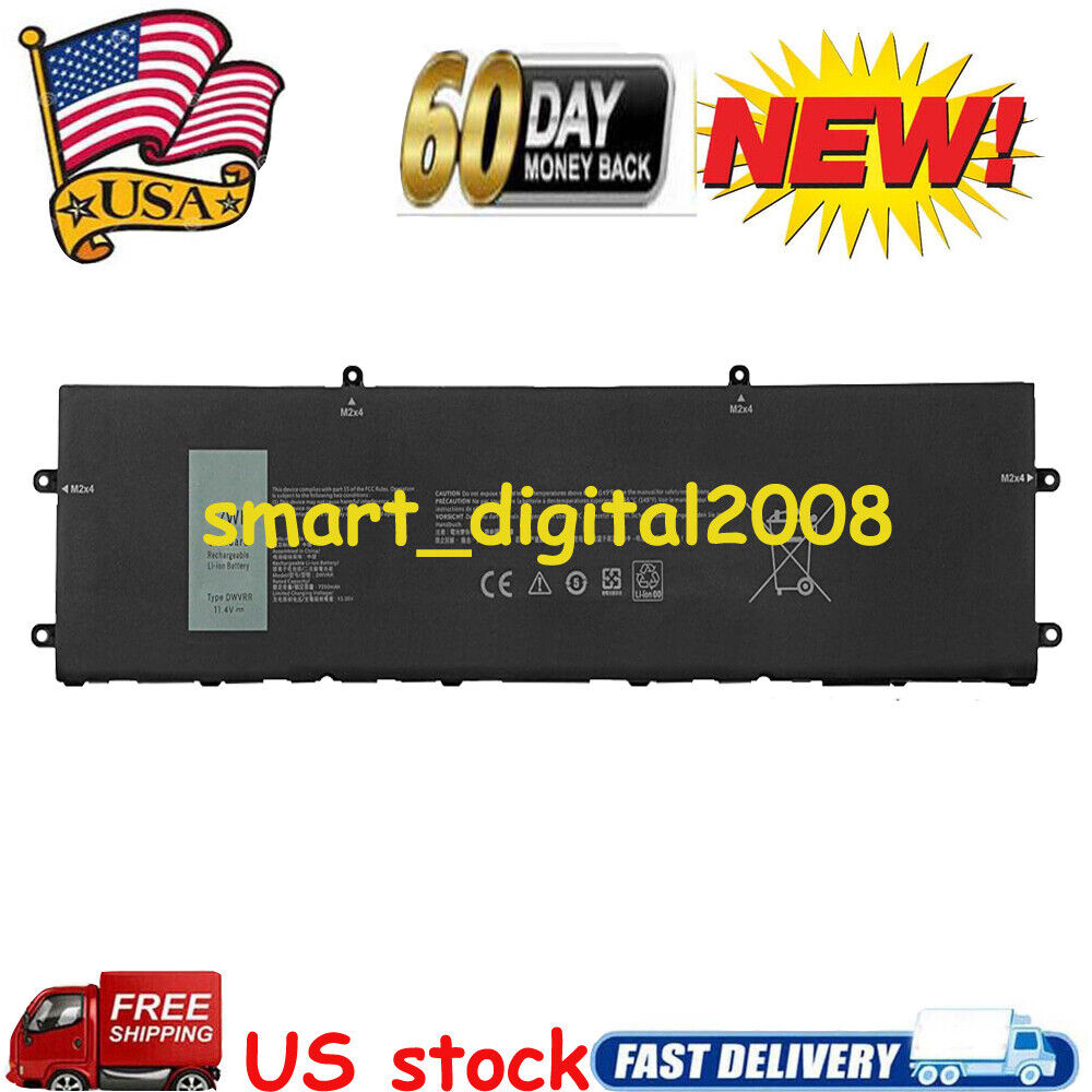 New replacement battery DWVRR for Inspiron 16 7620 2-in-1 Series 817GN 0817GN US