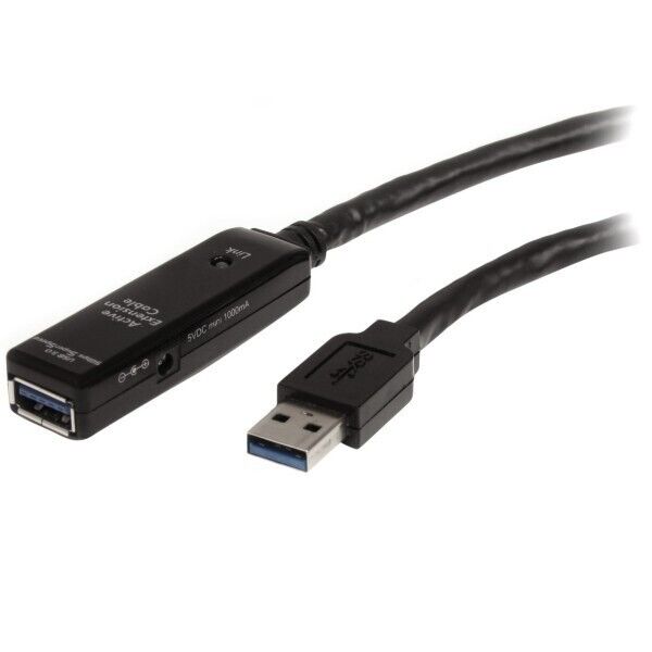 StarTech.com USB3AAEXT3M Black USB 3.0 Active Extension Cable 10FT