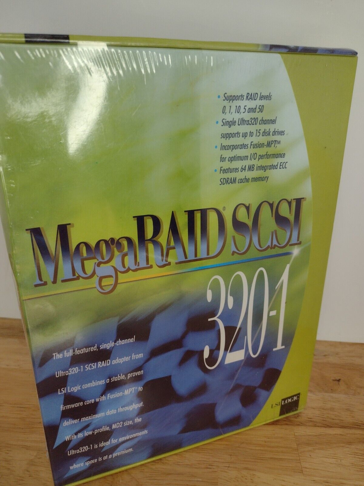 LSI SCSI 320-1 MegaRAID Single-Channel Raid Card NEW SEALED NOS