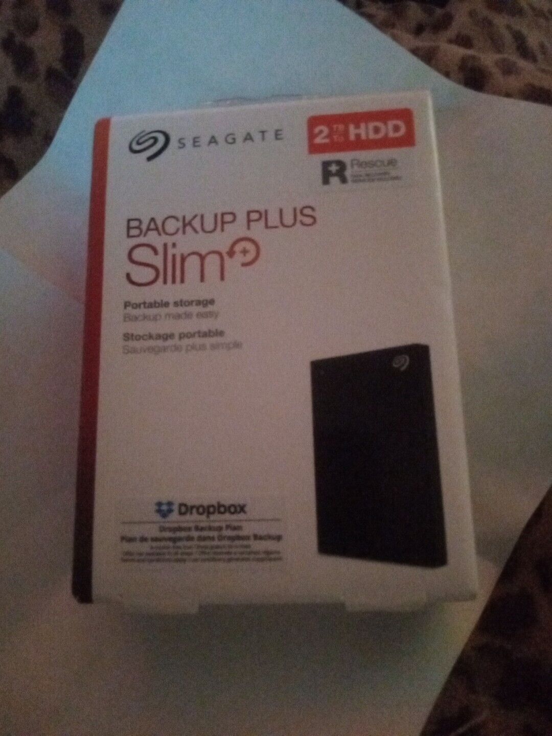 Seagate STHN2000400 Backup Plus Slim USB 3.0 2TB External Hard Drive - Black